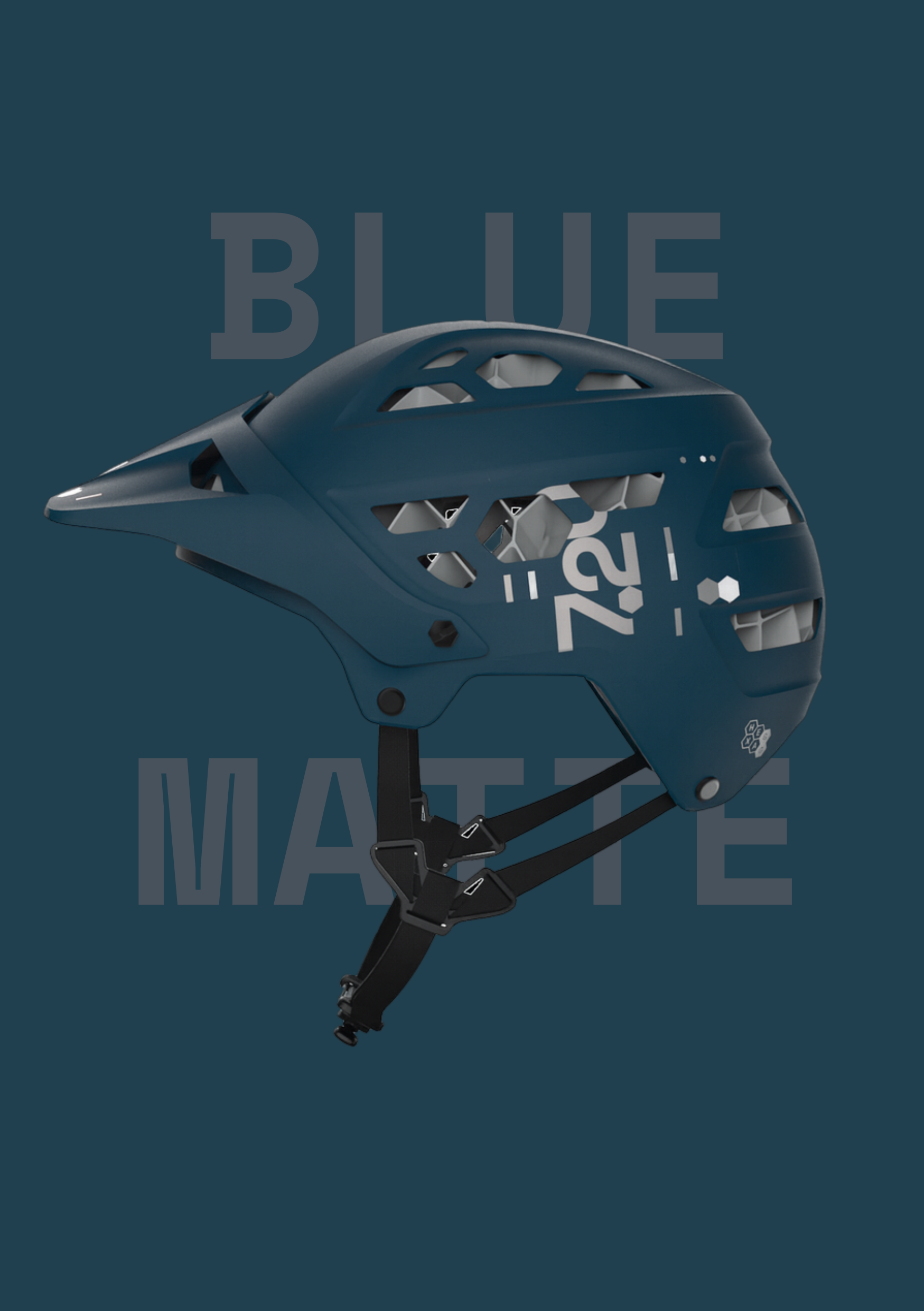 AWAKE Matte Navy MTB Helmet – HexaGo®