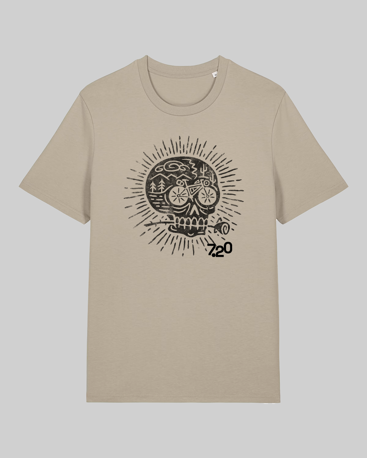 "Skull" Bike Shirt - Premium cotone