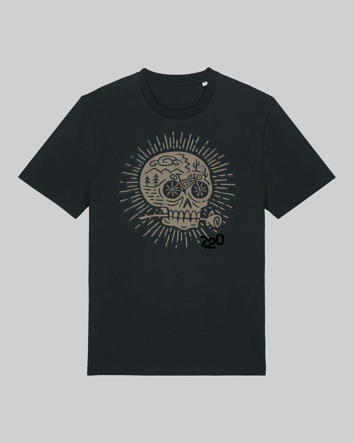 "Skull" Bike Shirt - Premium cotone