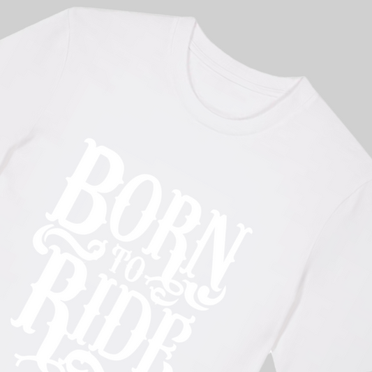 "born to ride" Bike Shirt - Premium Baumwolle