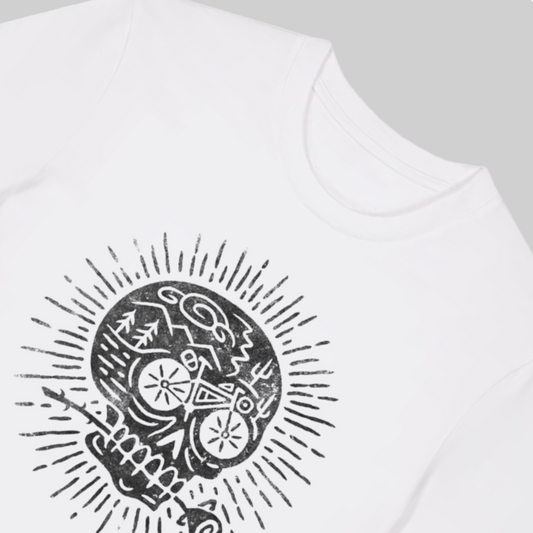 "Skull" Bike Shirt - Premium Baumwolle
